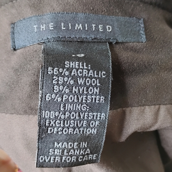 Y2K The Limited Wool-Blend Tweed Wrap Mini Skirt 10 Preppy/Academia Pockets - Picture 7 of 7